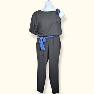 Lakbi Black & Blue Asymmetrical Jumpsuit